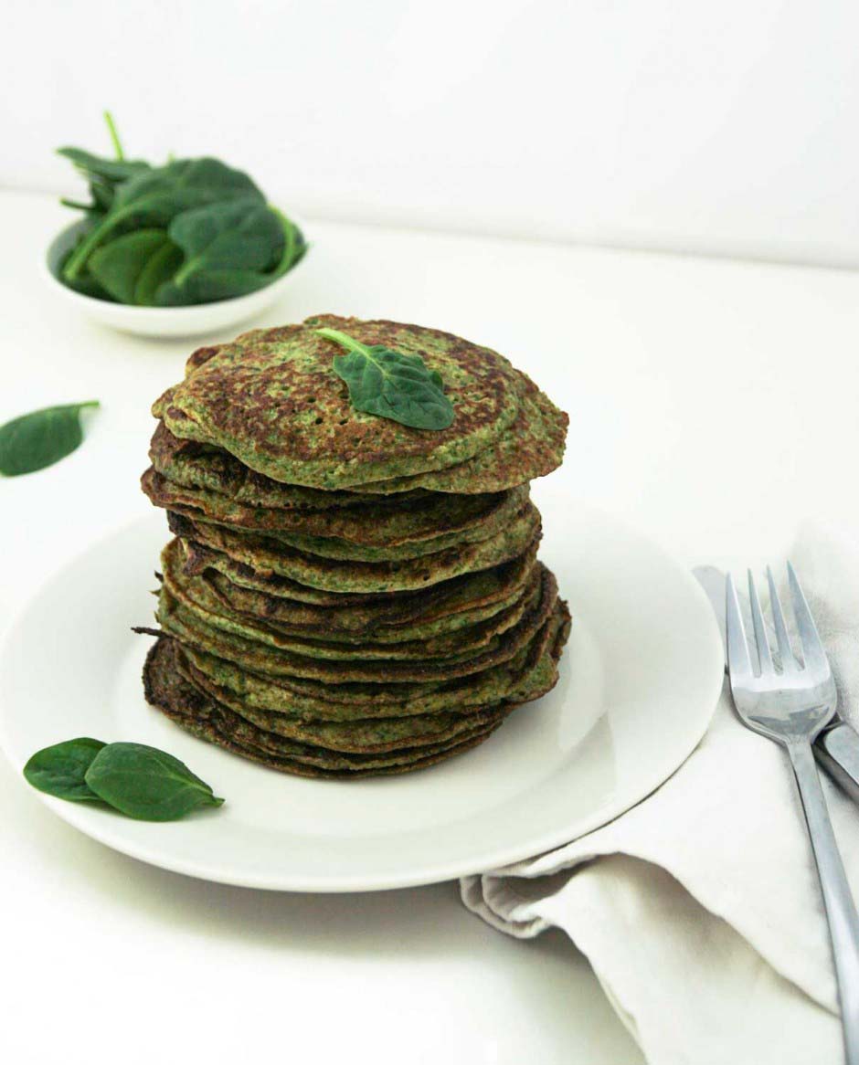 Veggie Pulp Recipe - Spinach Pancakes | ShareLoveNotSecrets